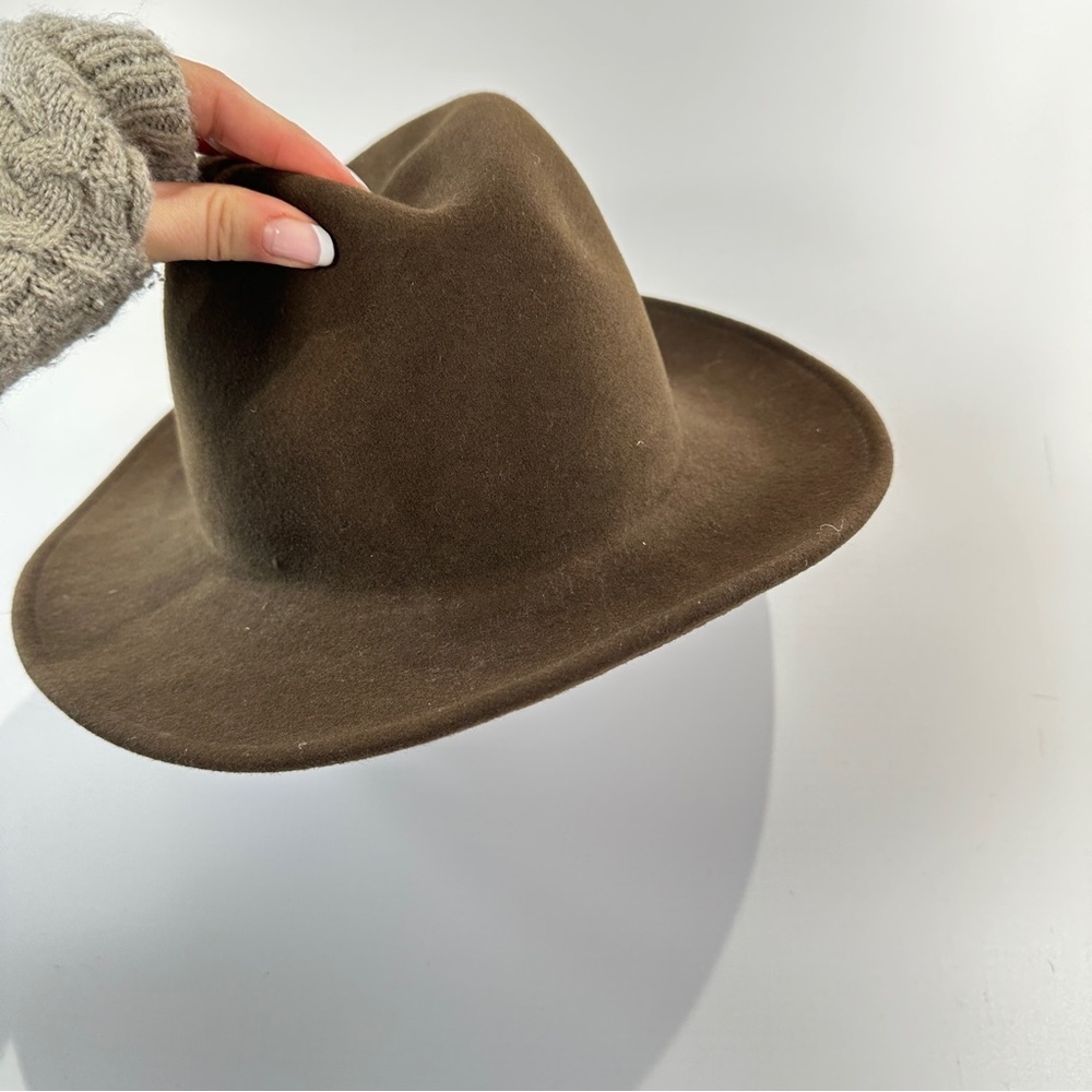 Outback Trading fedora wool felt hat Made in USA brown Large - Picture 4 of 13